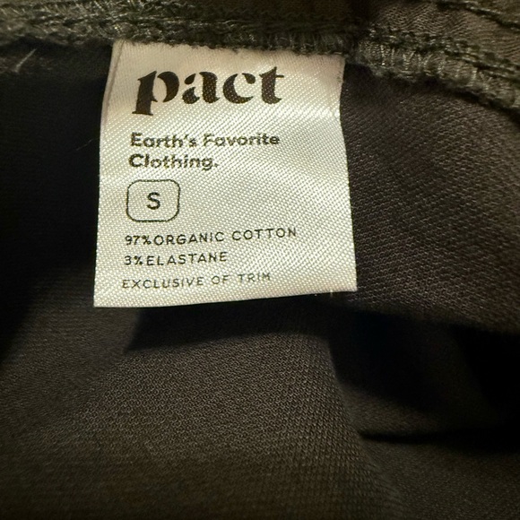 Pact Organic Cotton Daily Twill Ultra High Rise Tapered Pant Women Sz Small Oak - Picture 9 of 10